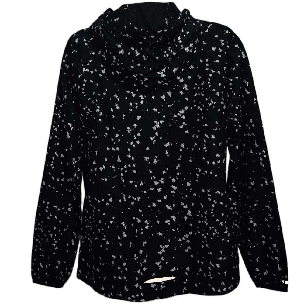 Under Armour Floral Semi-Fitted All Season Gear Reflective Hooded Zip Up Jacket - Picture 3 of 3